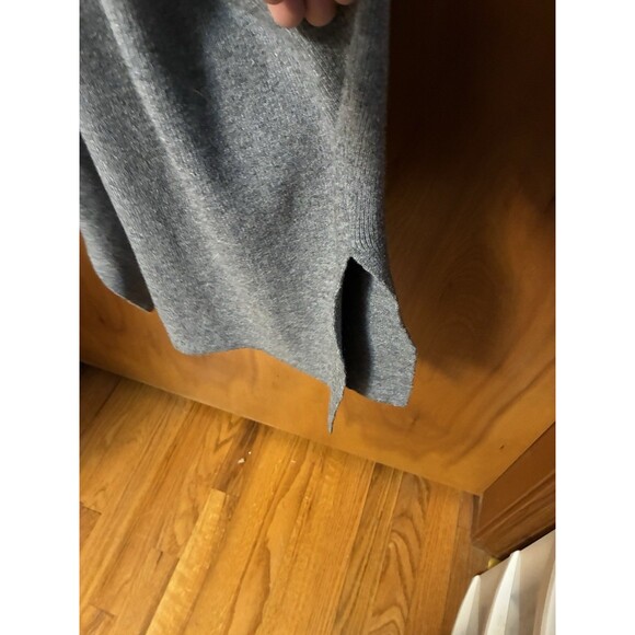 Fashion Nova Sweater Dress Gray Long Sleeve Midi Side Slit Body Con Wrap XL - Picture 2 of 10